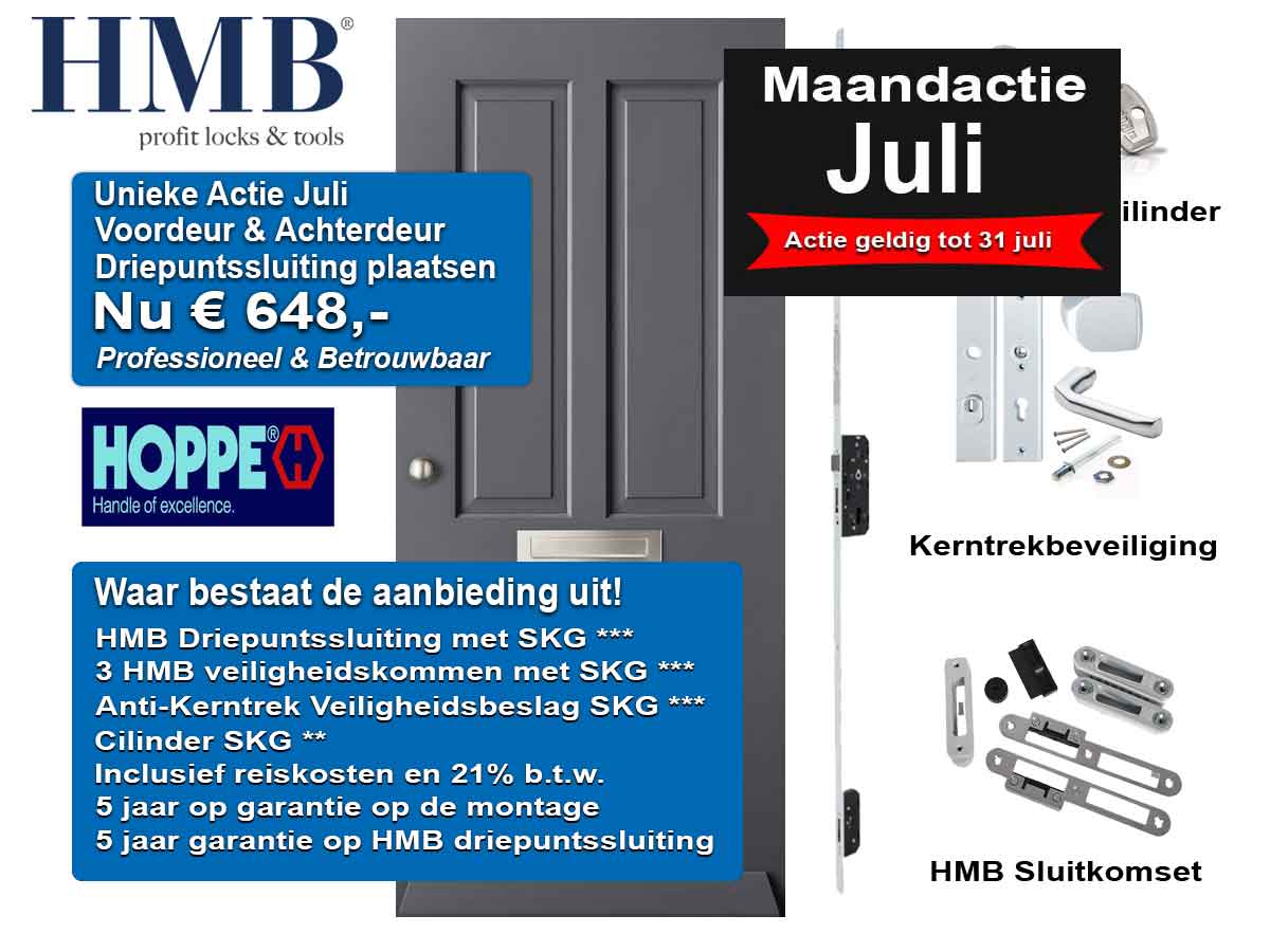 dubbele deuren driepuntssluiting