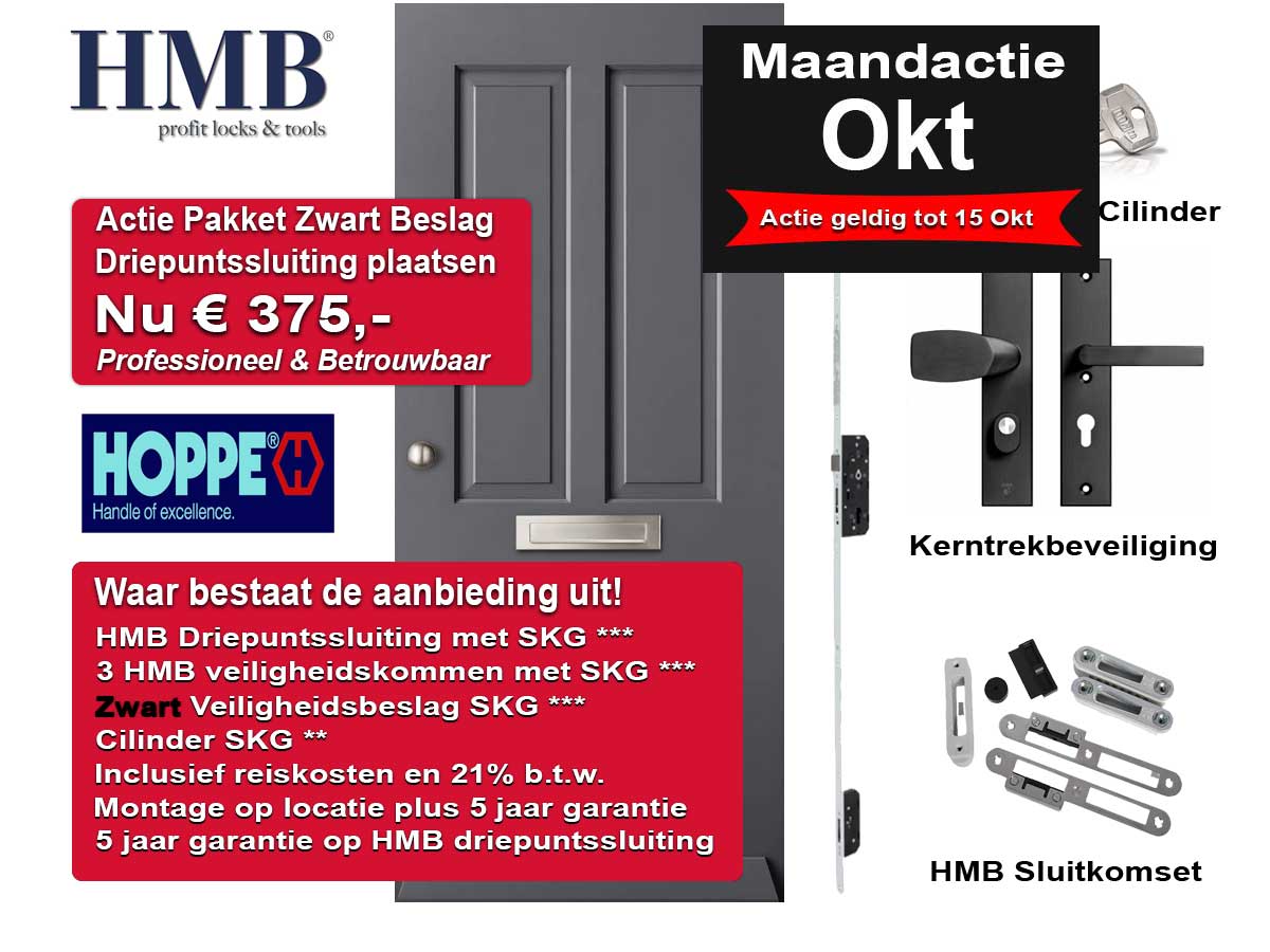 actie-pakket-2-zwart-beslag-15-okt driepuntssluiting voordeur